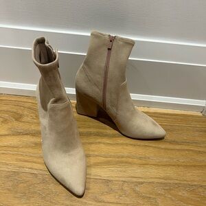 Loeffler Randall Taupe Ankle Boots